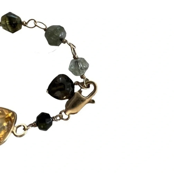 COLOMBIAN Emeralds Multi-Gemstone 14K 20 Inch Necklace. - Picture 4 of 8